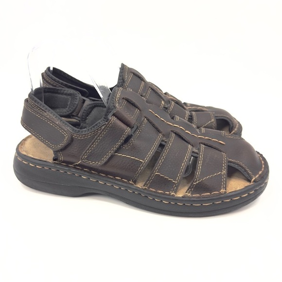 Vintage Faded Glory Y2K Chunky Fisherman Sandals Mens 9.5 Wide 90s Preppy - Picture 9 of 9